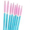 cepillos azules extensiones de pestañas (2) Cepillos desechables azules para peinar y separar extensiones de pestañas