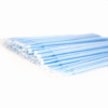Microcepillos azules desechables para aplicar productos en extensiones de pestañas con precisión