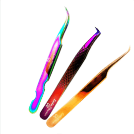 Categoría de pinzas para extensiones de pestañas de Lashes Obsession.