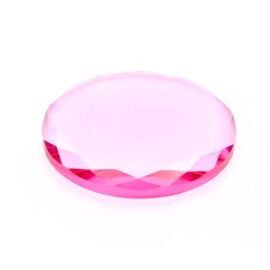 piedra de cristal rosa extensiones de pestañas