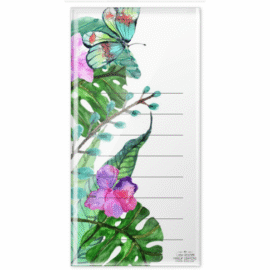 Soporte de cristal con diseño de mariposa para organizar tiras de extensiones de pestañas.